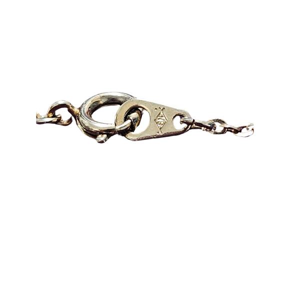 Cream Owl Enamel Coated Pendant on Gold Thin Light Weight Chain Link Necklace - Picture 4 of 5